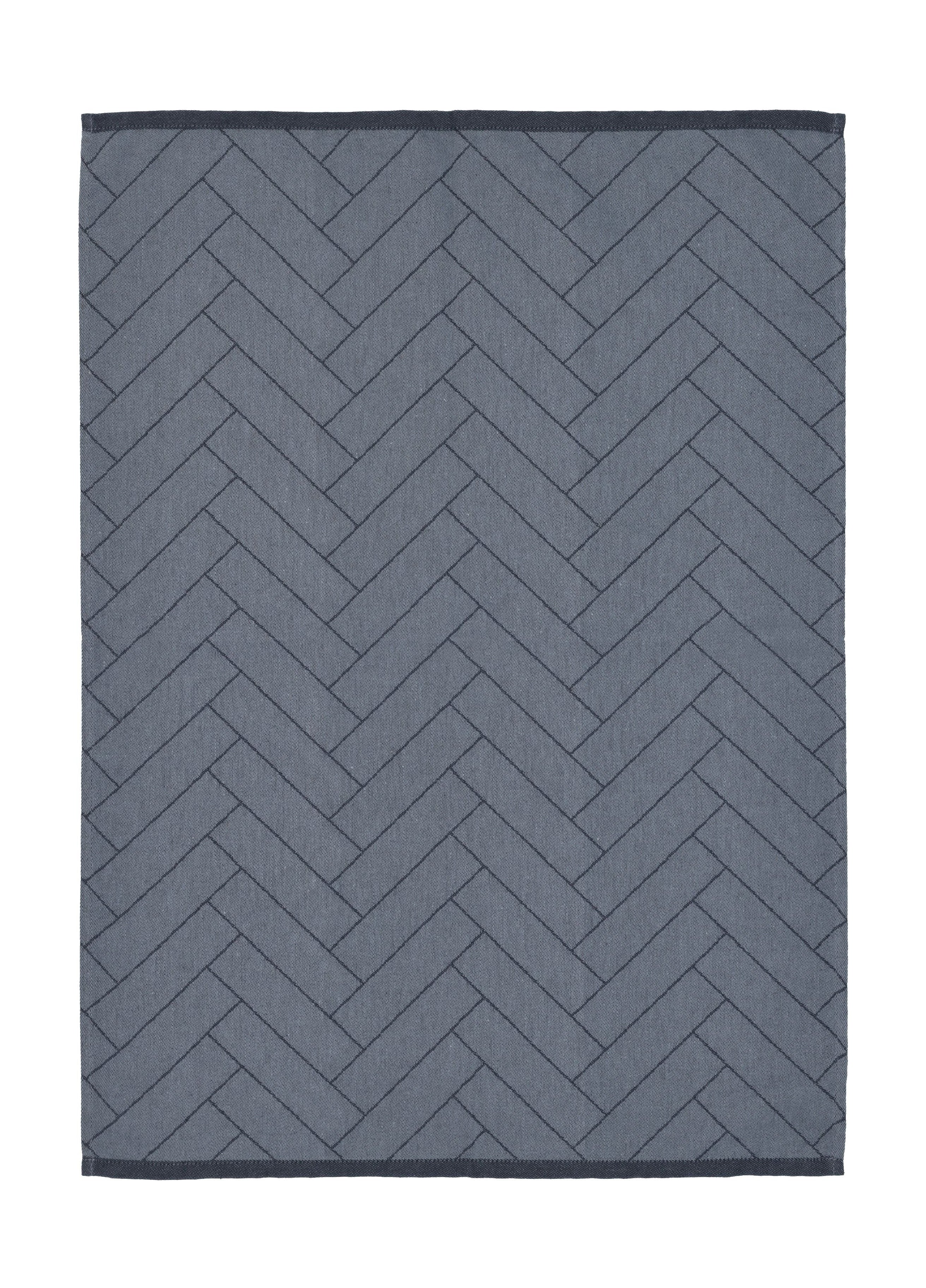 Södahl Tiles pro čajový ručník 50x70 cm, indigo