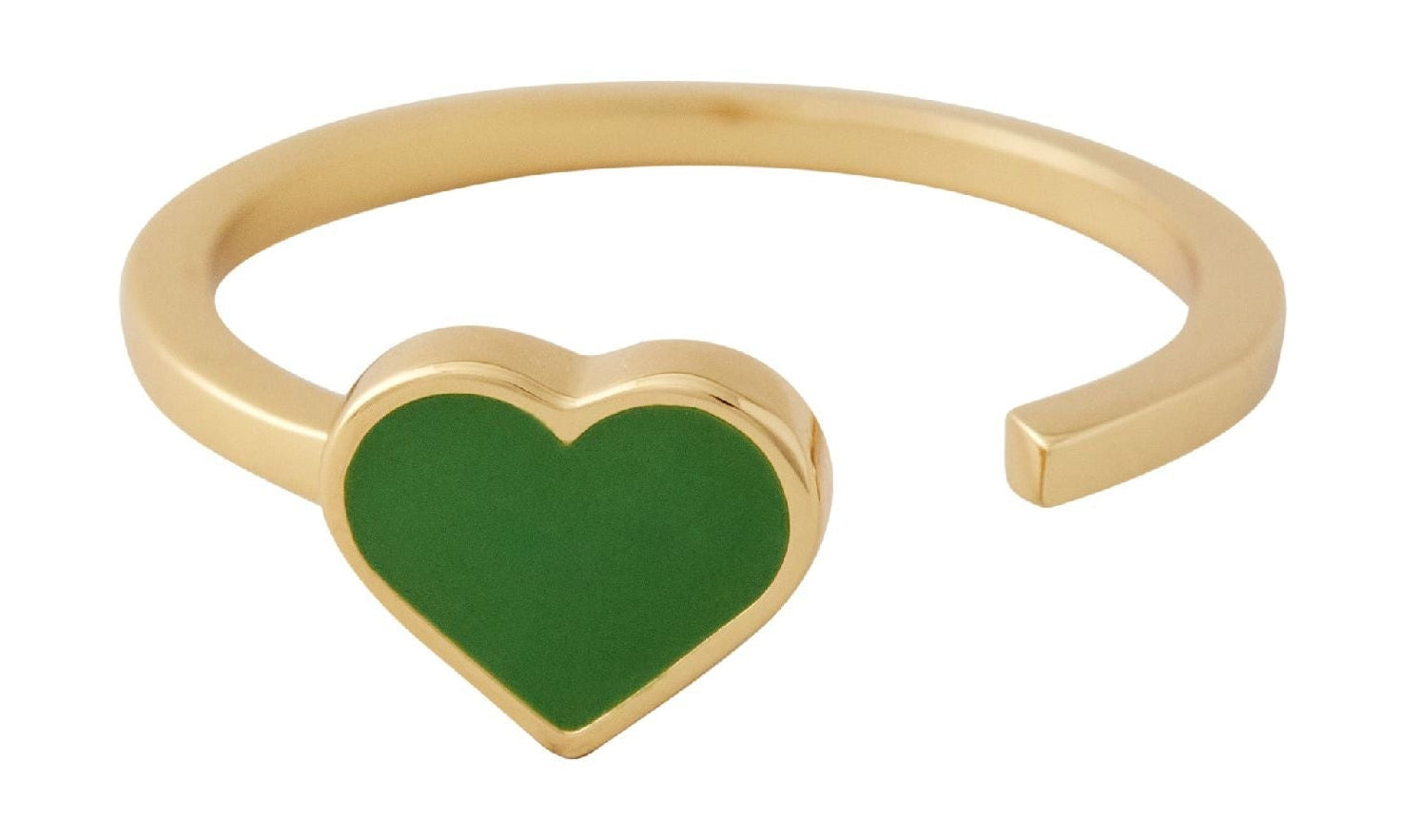Designové písmena smaltovaná prsten srdce, tráva zelená