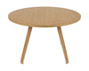 Bent Hansen Primum stůl, stolní nohy v matném lakovaném dubu/deformaci v dubové dýře