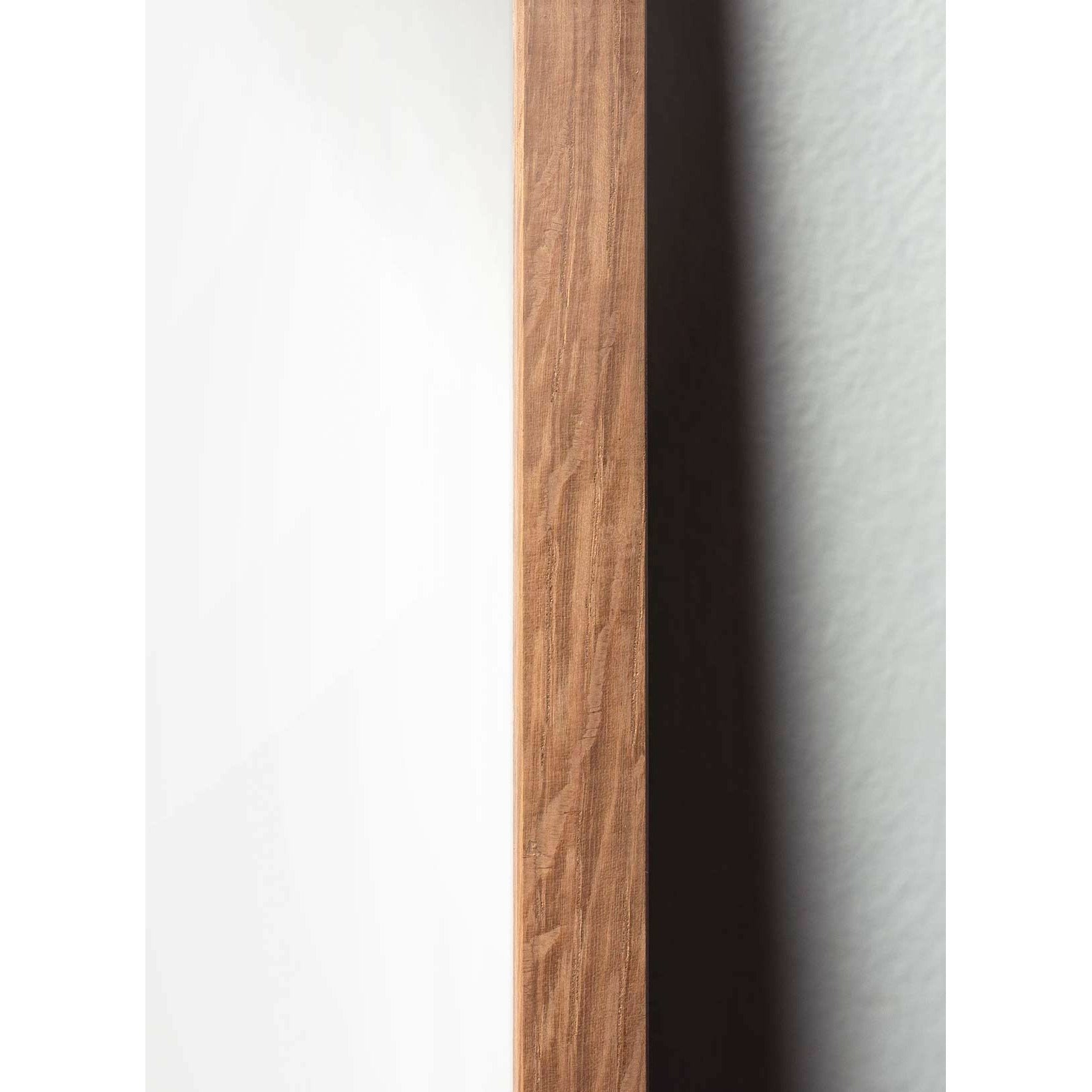 Plakát Pine Cone Line Pine Cone, rám vyrobený z lehkého dřeva 50x70 cm, bílé pozadí