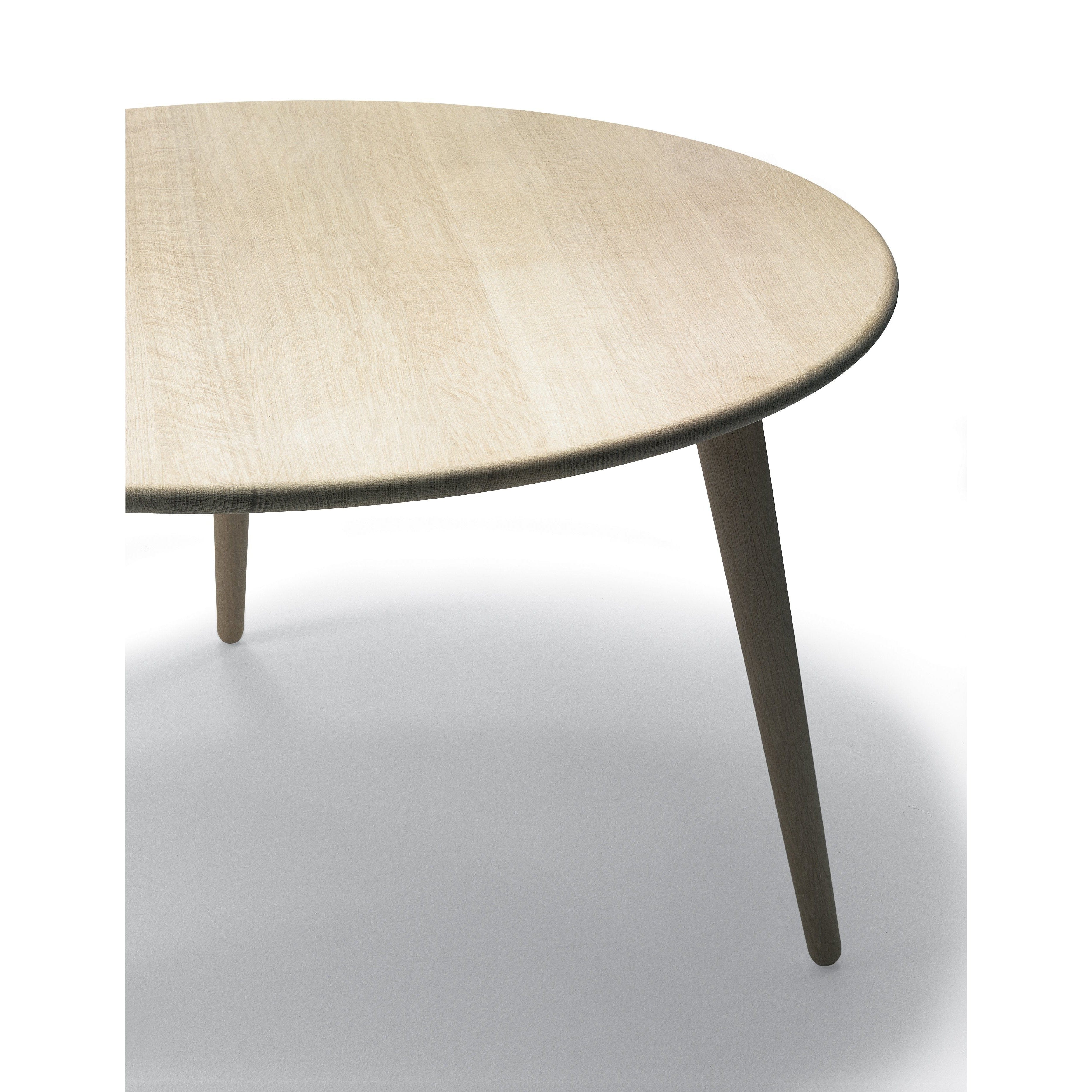 Konferenční stolek Carl Hansen CH008 Ø78 cm, mýdlový dub