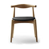 Karla Hansen CH20 loketní židle, naolejovaná dubová/černá kůže