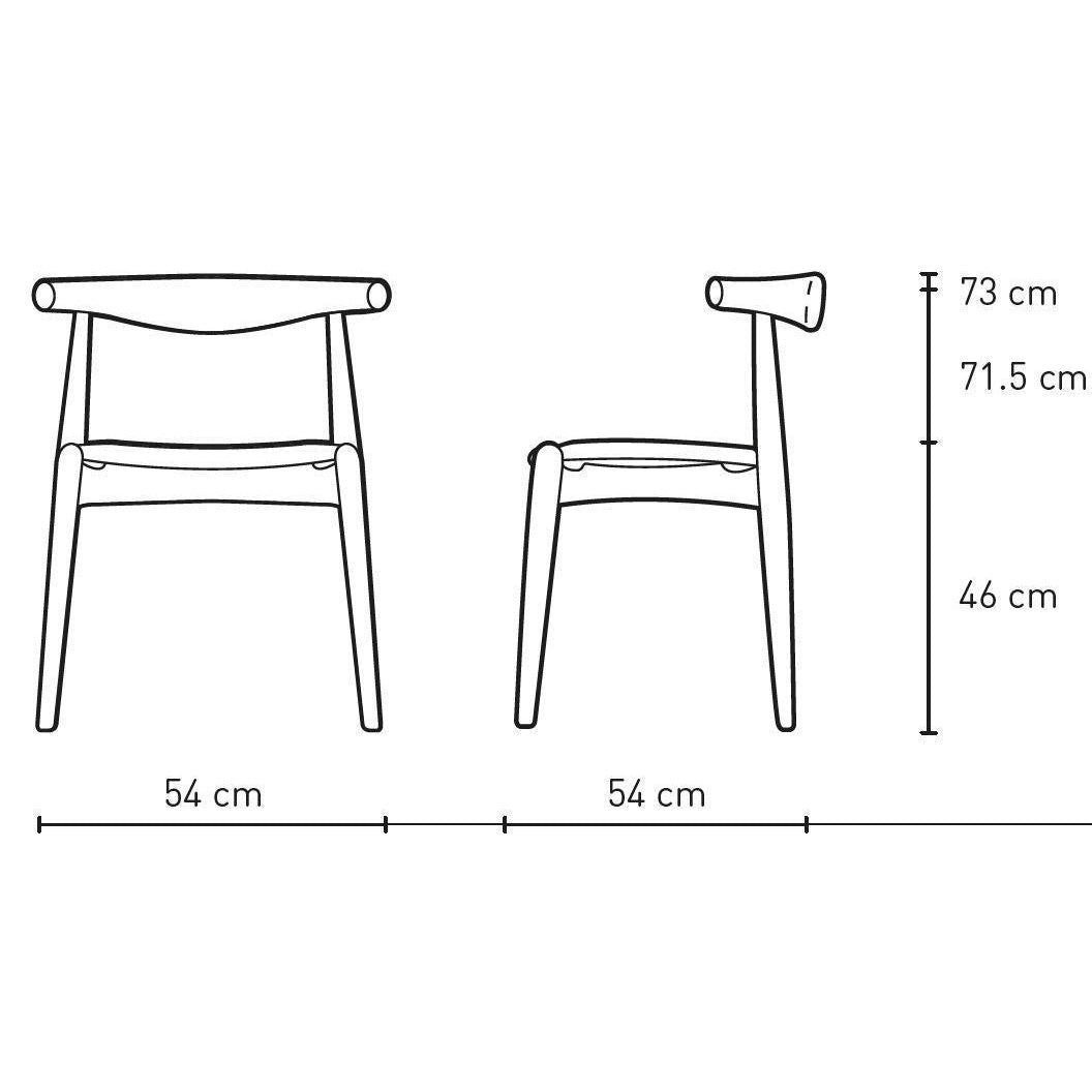 Loketní židle Carl Hansen CH20, mýdlová dubová/béžová kůže