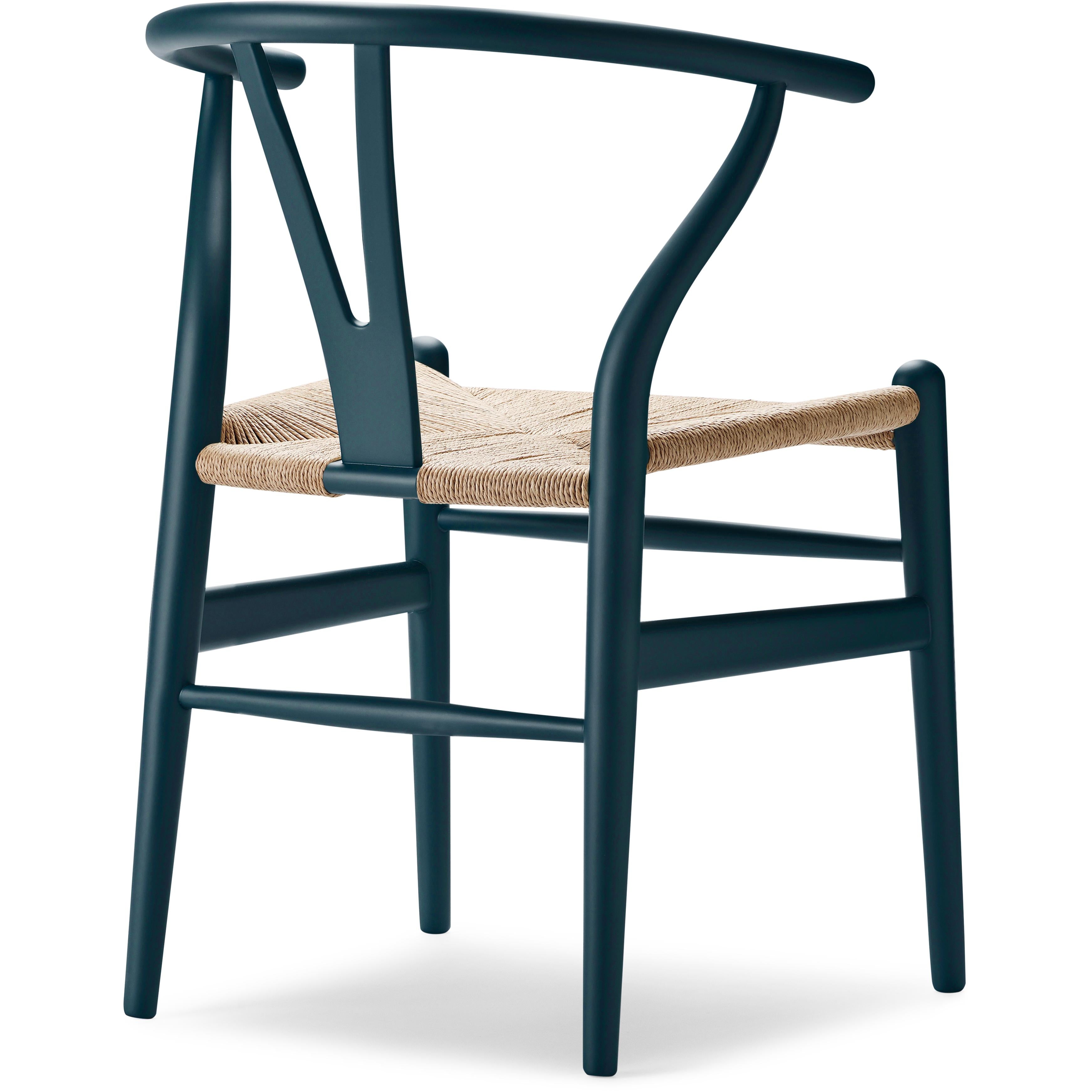 Carl Hansen CH24 WISHBONE Chair Chair Special Edition, přírodní šňůra/Soft Severní moře