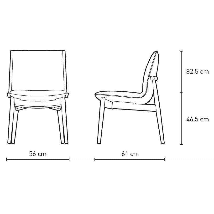 Objekové židle Carl Hansen E004, bílý naolejovaný dub, světle modrá látka