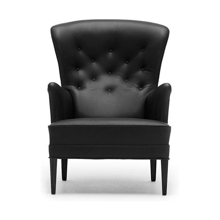 Karla Hansen FH419 Heritage Chair, Black Oak/Black Leather