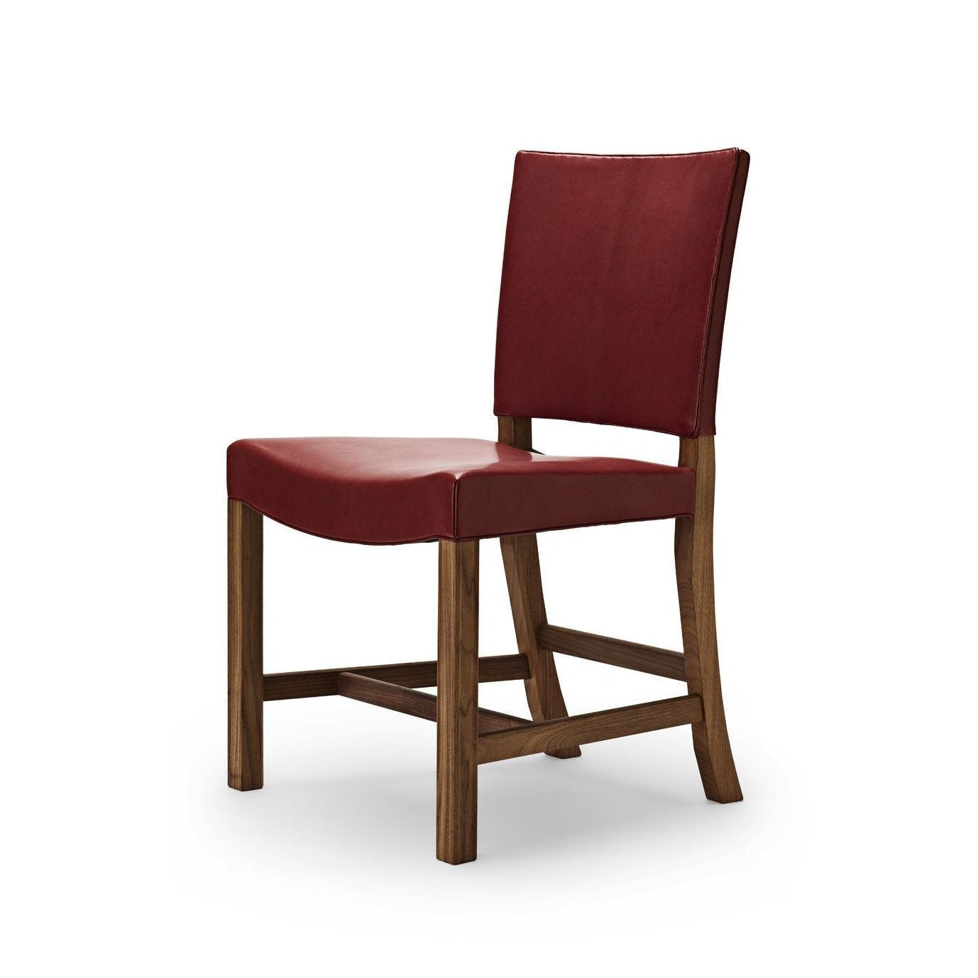 Carl Hansen KK47510 Červená židle, lakovaná ořechová/červená kozí