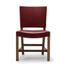 Carl Hansen KK47510 Červená židle, lakovaná ořechová/červená kozí
