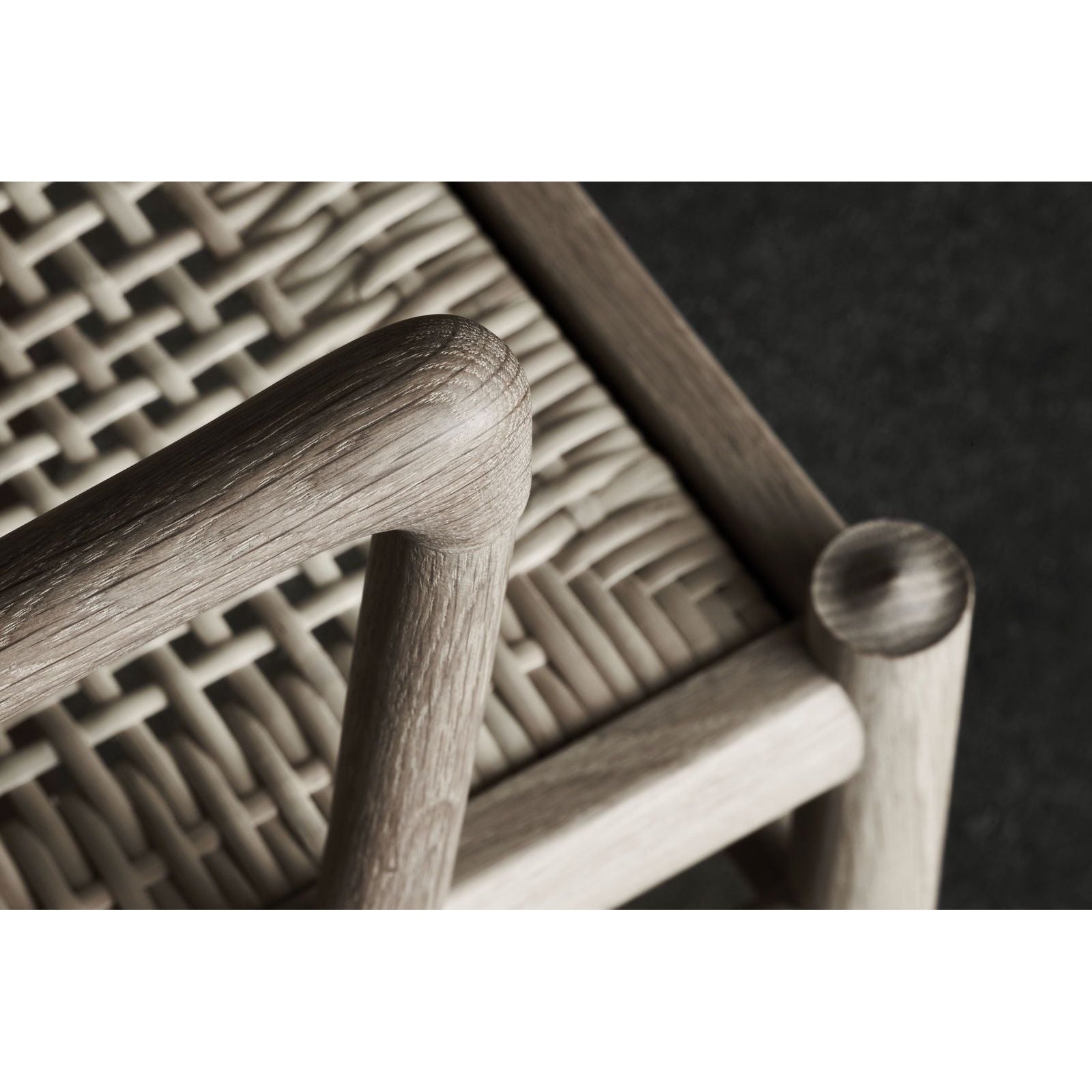 Carl Hansen OW149 koloniální židle, naolejovaná ořech/černá kůže
