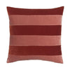 Christina Lundsteen Stripe Velvet Cushion 55 x55 cm, tmavě červená/červenání