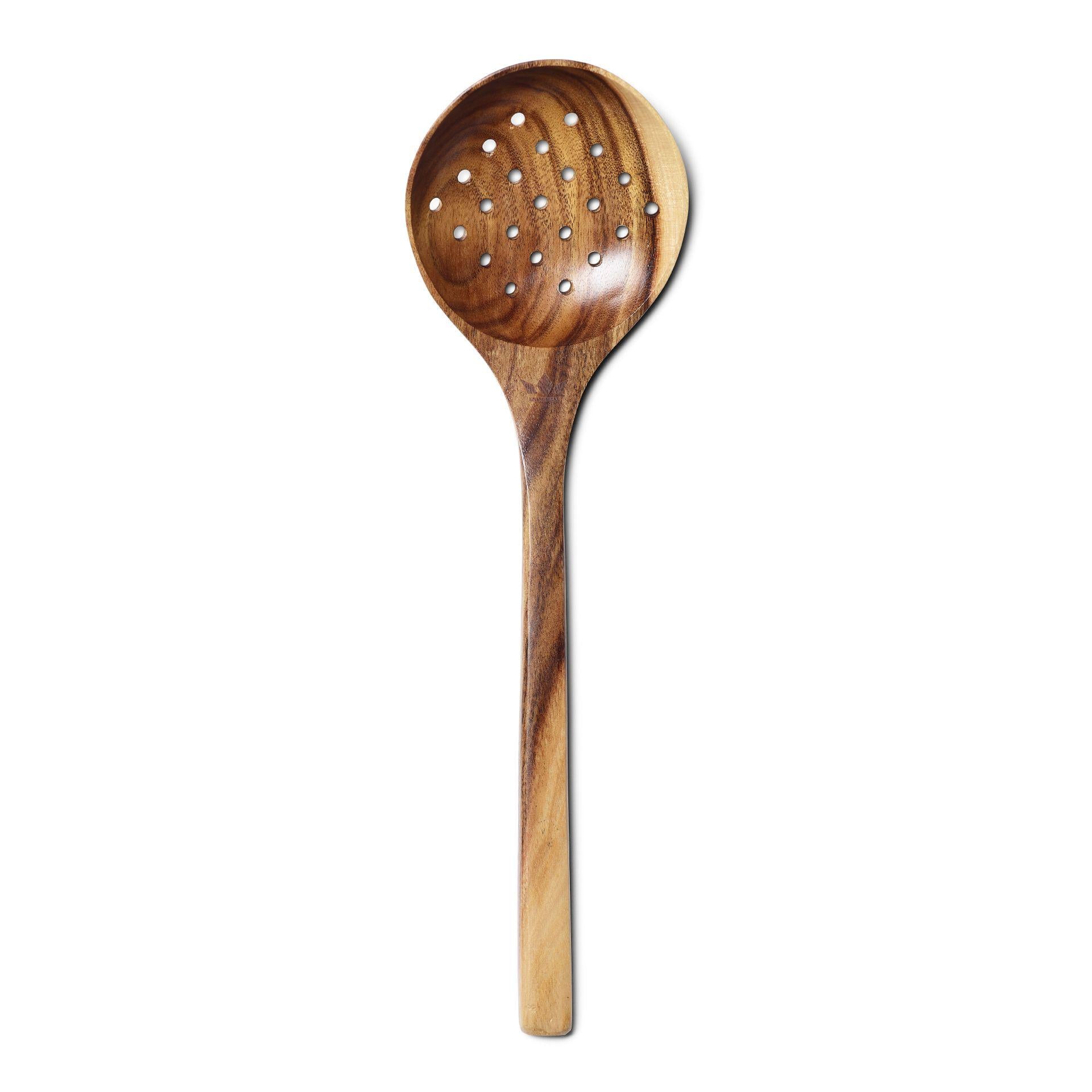 Dutchdeluxes dřevěné nádobí Skimmer Spoon XL