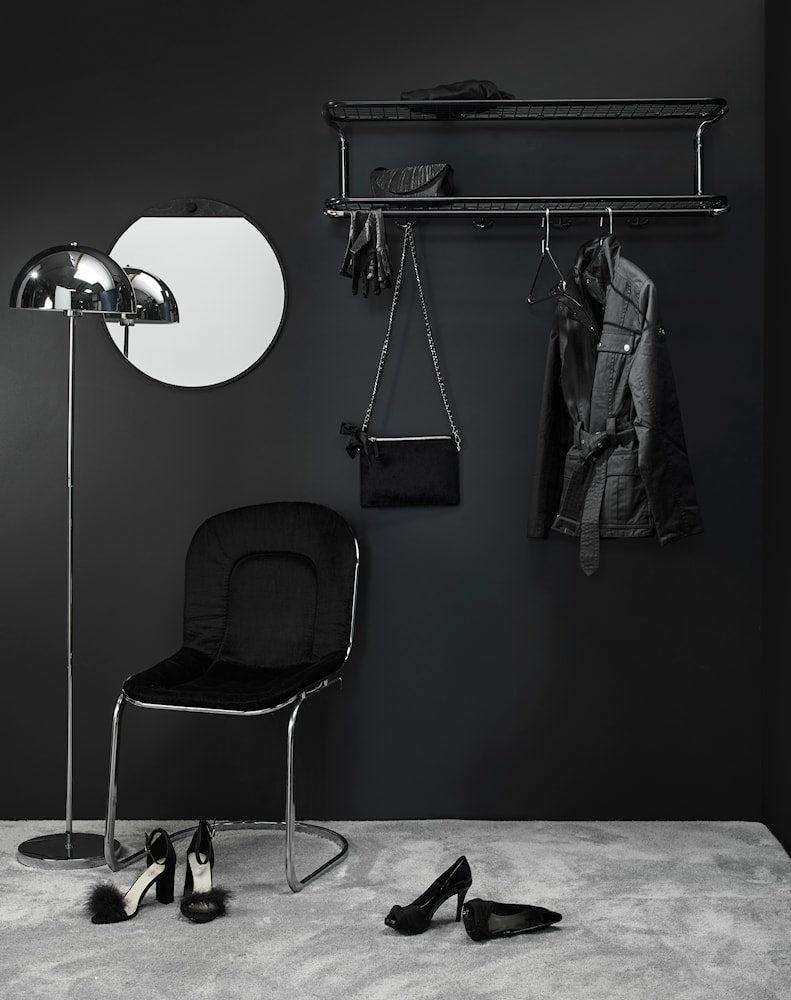Essem Design Classic Hat Shelf 120 cm, černá