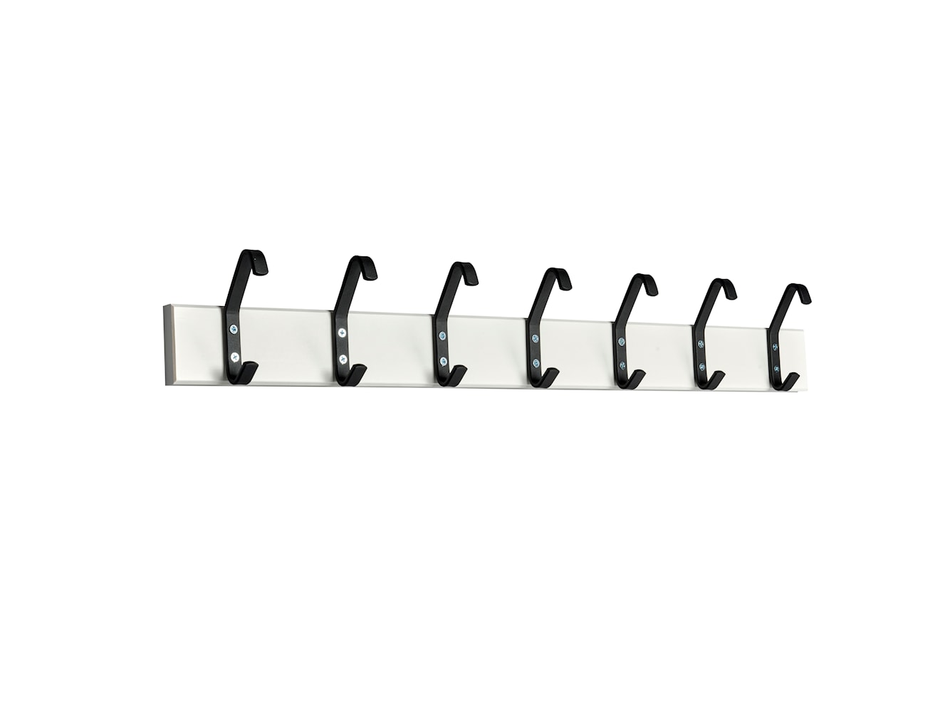 Essem Design Hook Strip 2 Hook Strip Birch 45 cm, bílá/černá