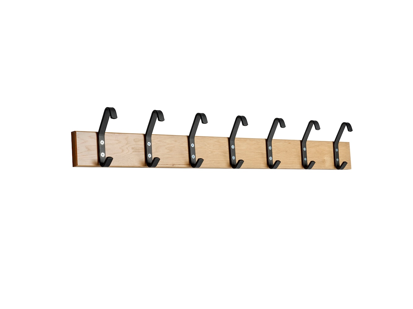 Essem Design Hook Strip 2 Hook Strip Oak 105 cm, černá