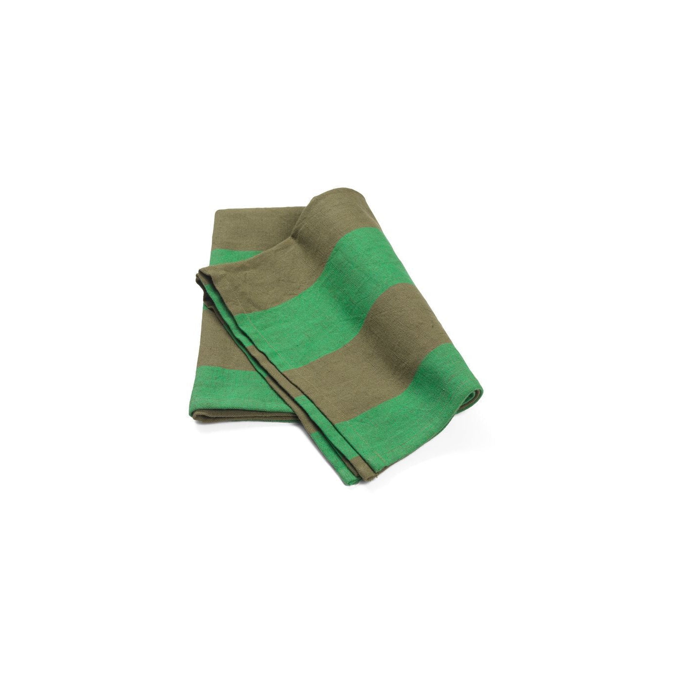 Ferm Living Hale čajový ručník, olivová/zelená