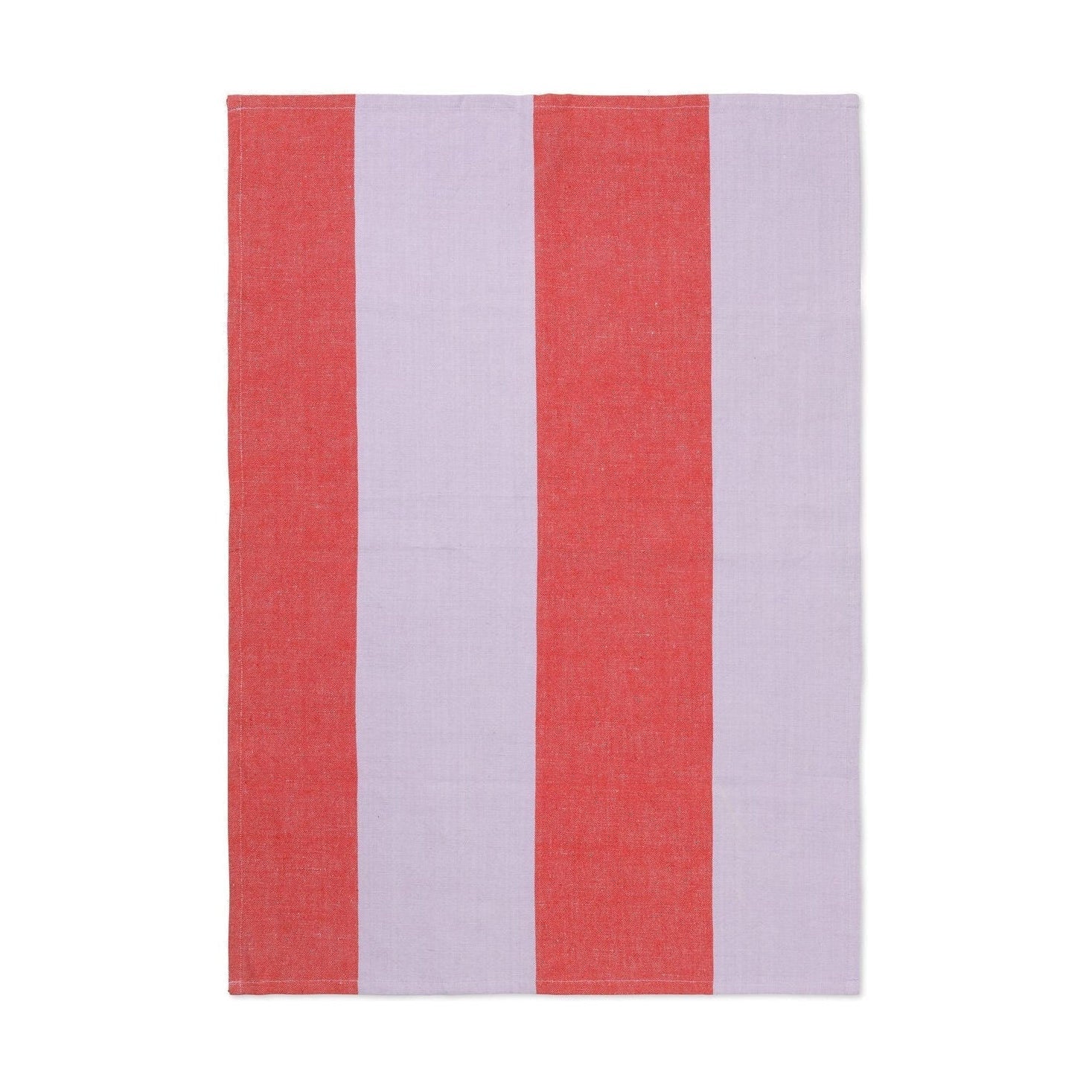 Ferm Living Hale čajový ručník, červená/fialová