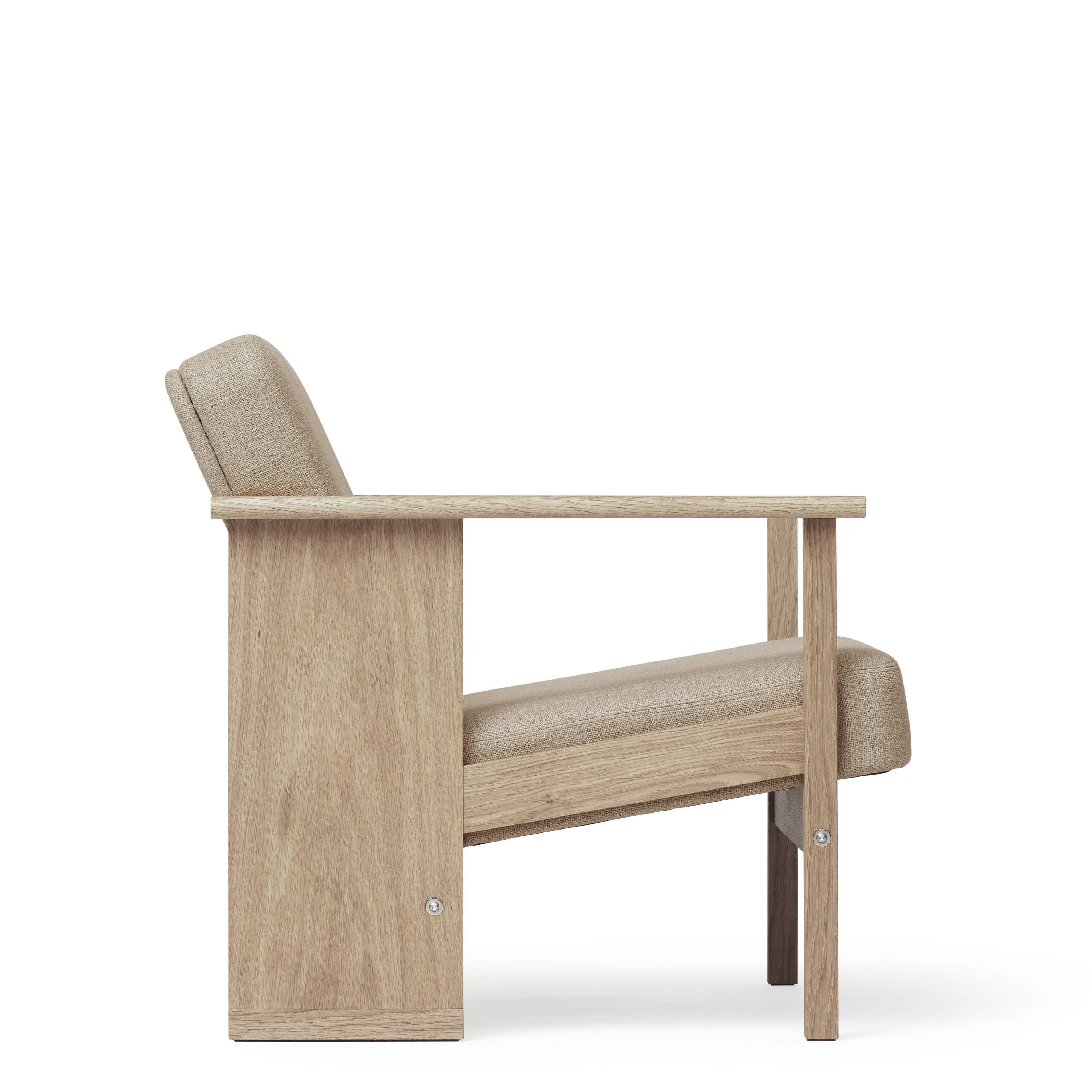 Form & Refine Block Lounge Chair. Dub bílého oleje