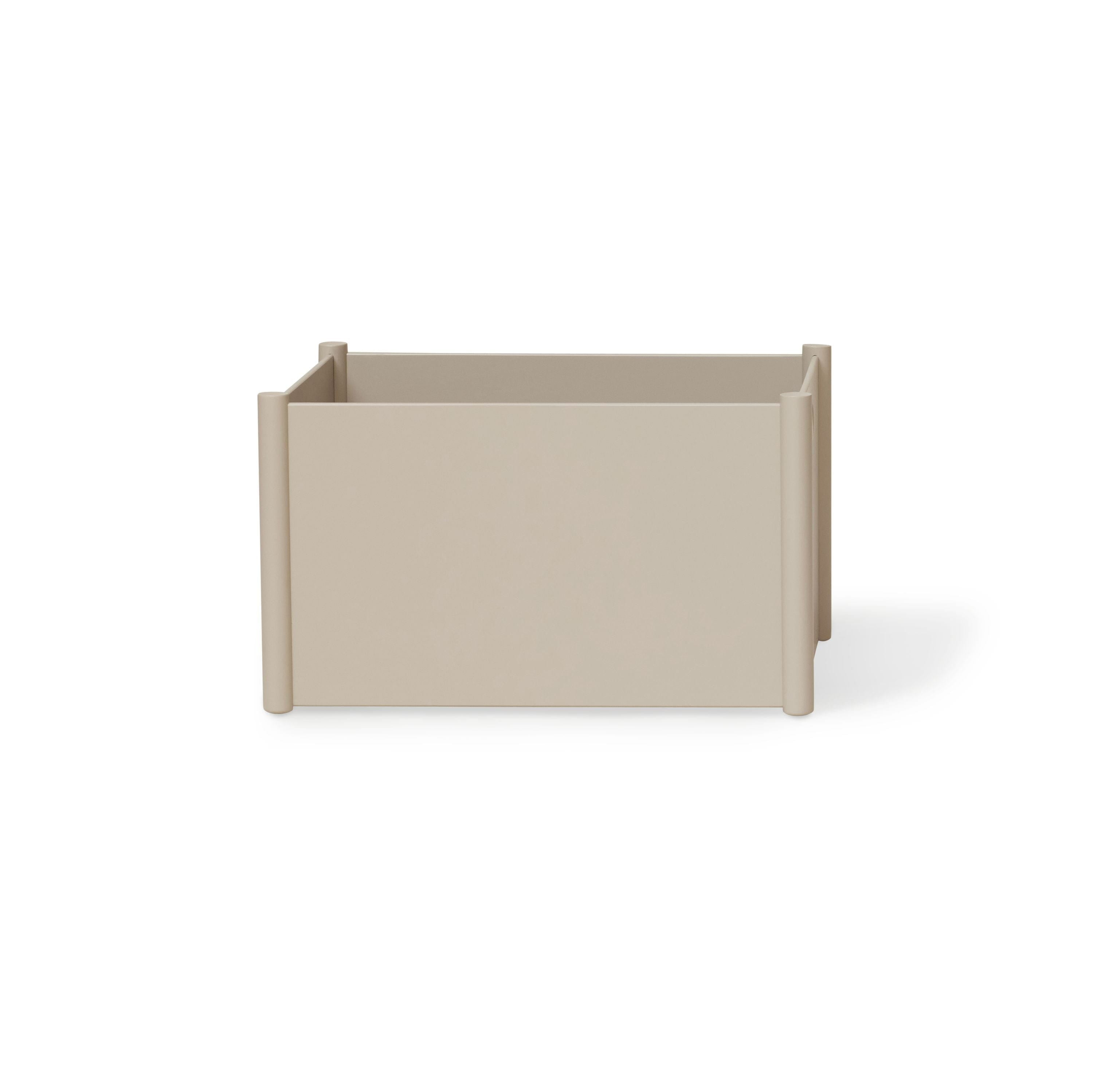 Form & Refine Pillar Storage Box Large. Warm Grey
