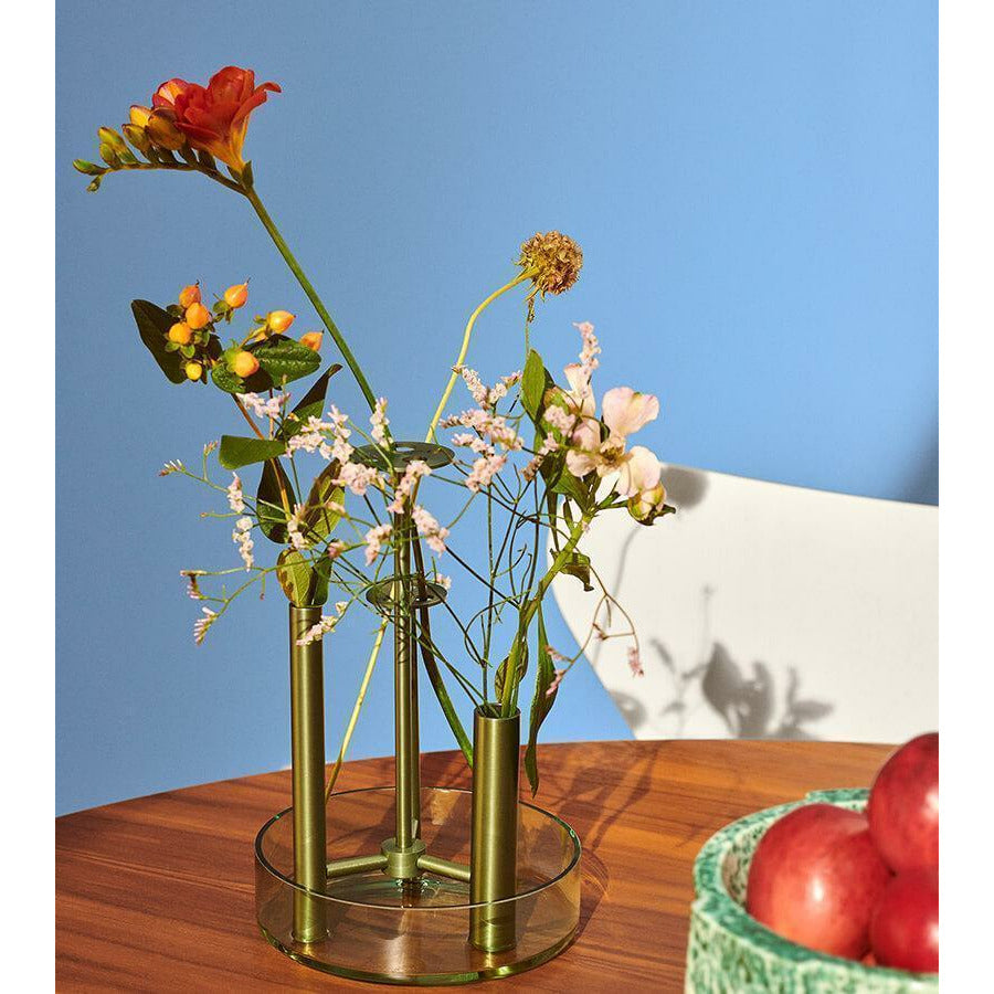 Fritz Hansen Ikeru váza vysoká, lesní zelená