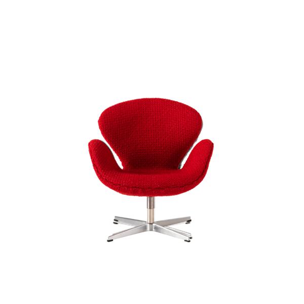 Fritz Hansen Miniature Chair Swan, červená