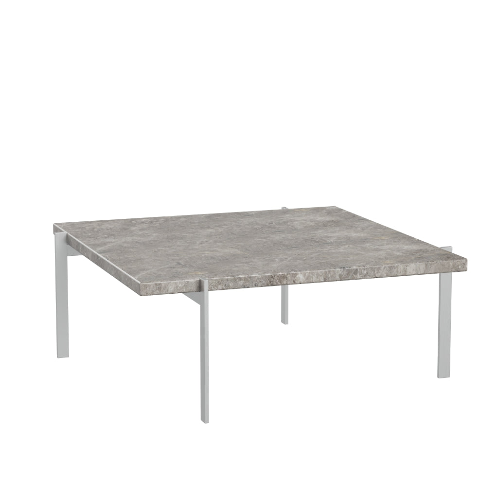 Fritz Hansen PK61 Konferenční stolek 80 cm, šedý hnědý mramor