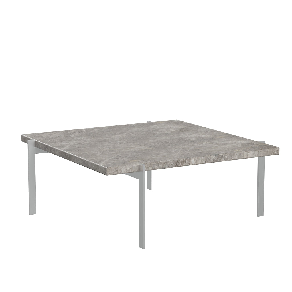 Fritz Hansen PK61 Konferenční stolek 80 cm, šedý hnědý mramor