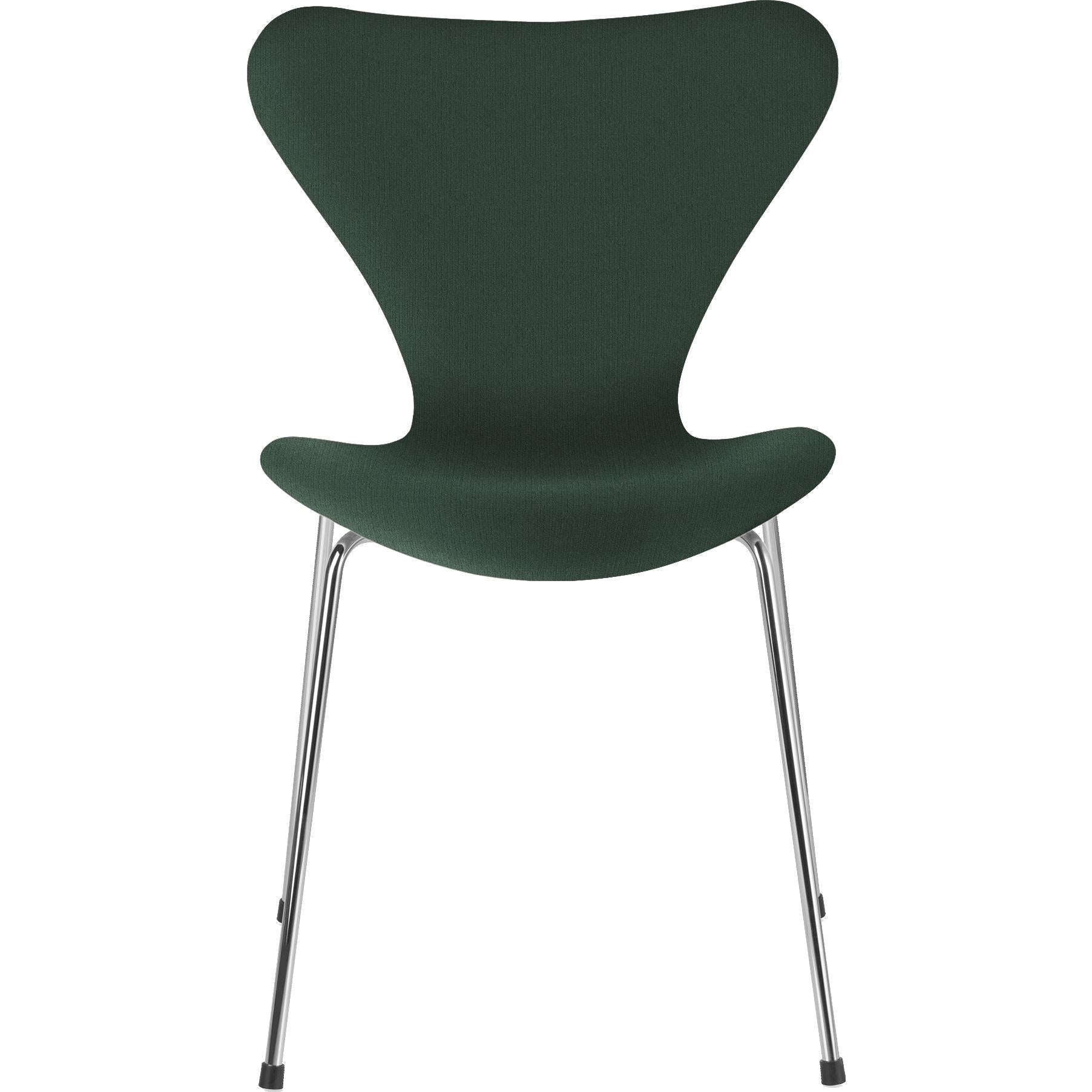Fritz Hansen Series 7 židle plná čalounění tkaniny Christianshavn, tmavě zelená uni