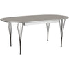 Fritz Hansen Super Elipse Rozšiřitelný stolek lakovaný 120 x180/300 cm, šedý laminát