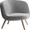 Lounge židle Fritz Hansen VIA57, Sůl a pepř pro ocel
