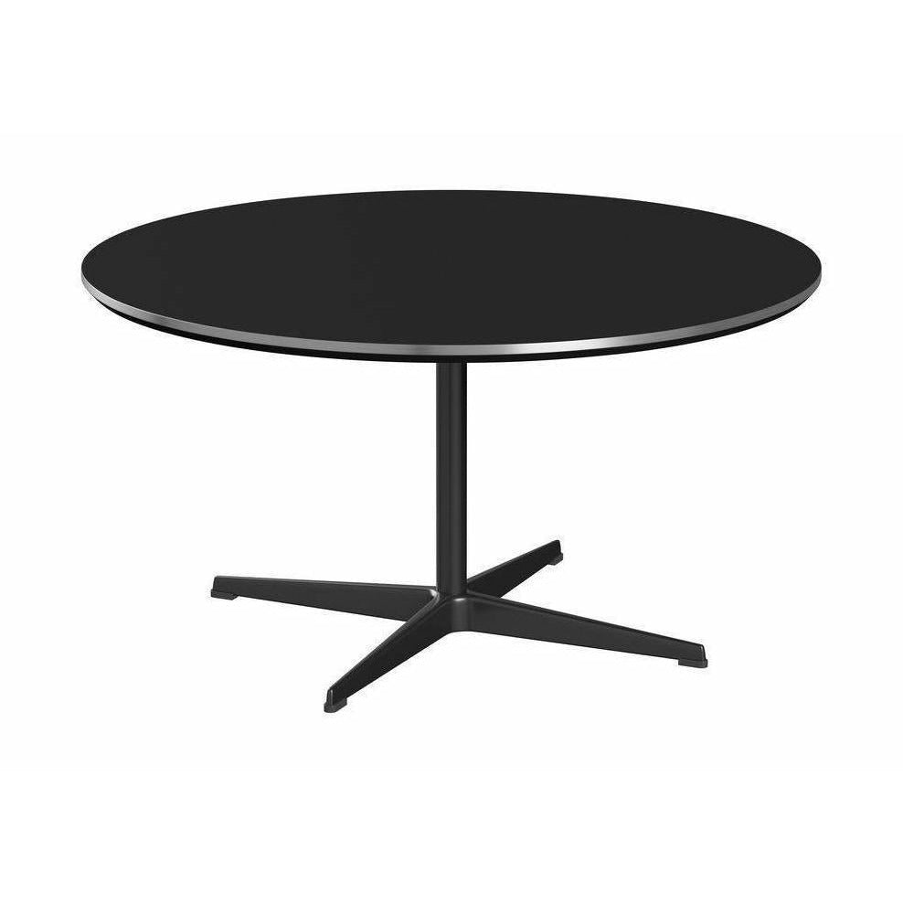 Kruhový konferenční stolek Fritz Hansen Ø90, černá/černá