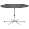 Kruhový stůl Fritz Hansen Ø120 cm, šedý bromo laminát