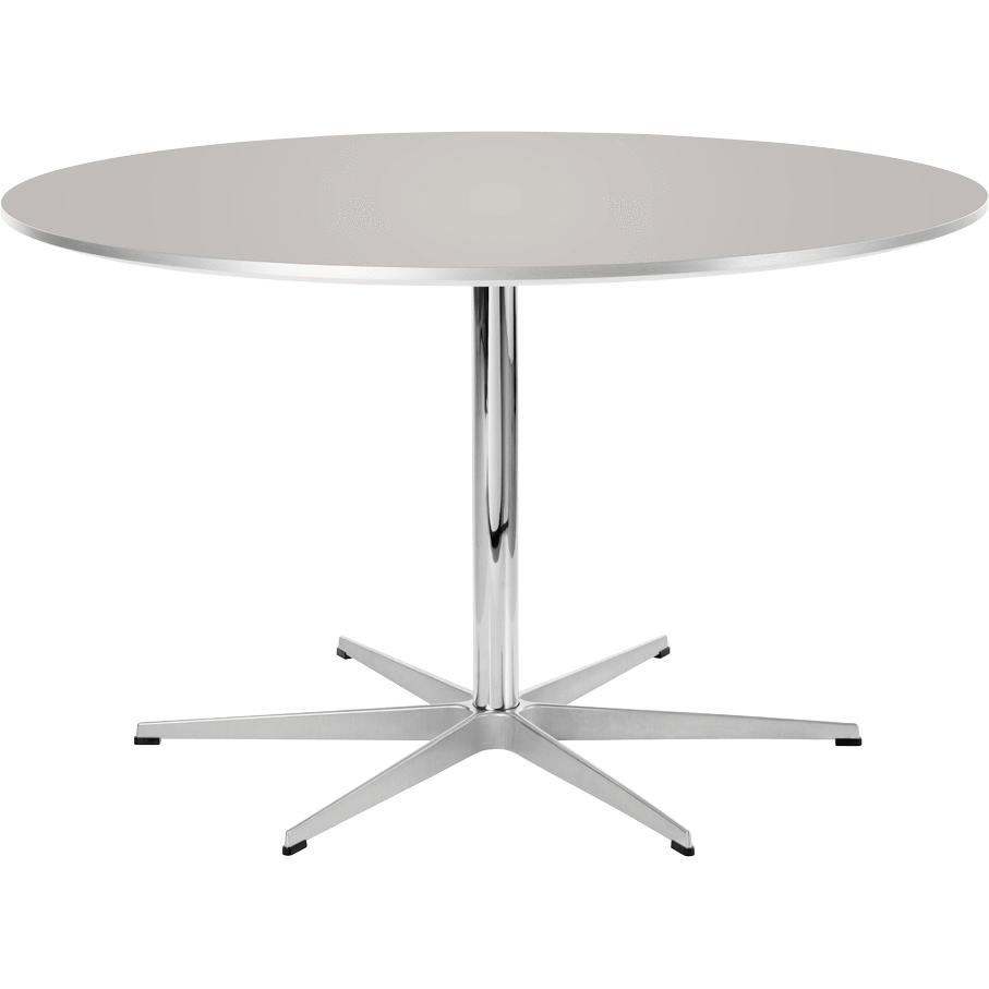 Kruhový stůl Fritz Hansen Ø120 cm, šedý laminát Efeso