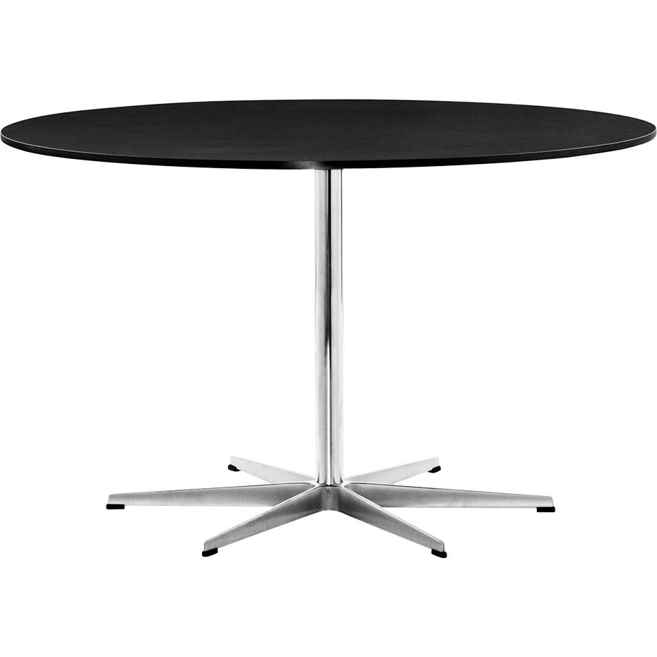 Kruhový stůl Fritz Hansen Ø120 cm, černý laminát