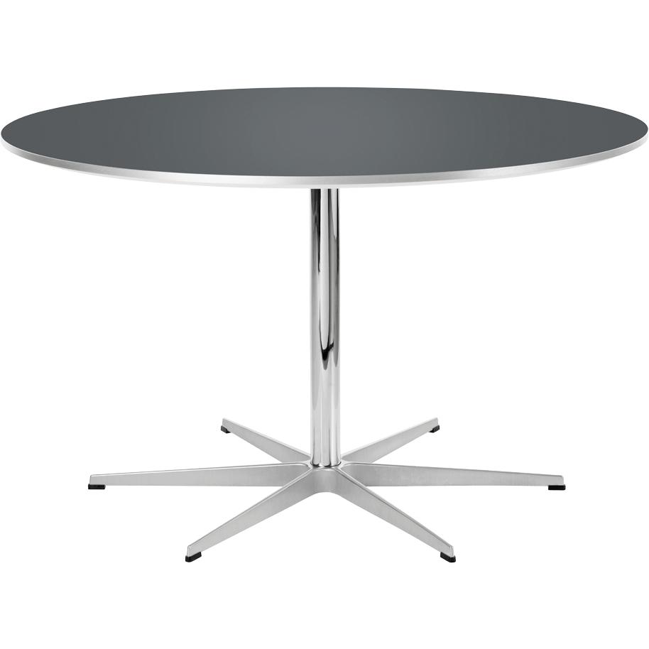 Kruhový stůl Fritz Hansen Ø145 cm, šedý bromo laminát