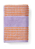 Juna Check Ručník 50x100 cm, fialová