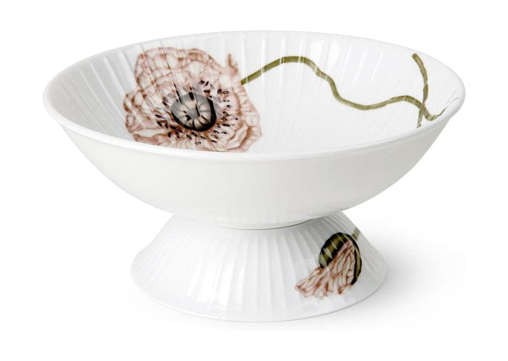 Kähler Hammershøi Poppy Bowl pěšky Ø16 cm, bílá s dekorací
