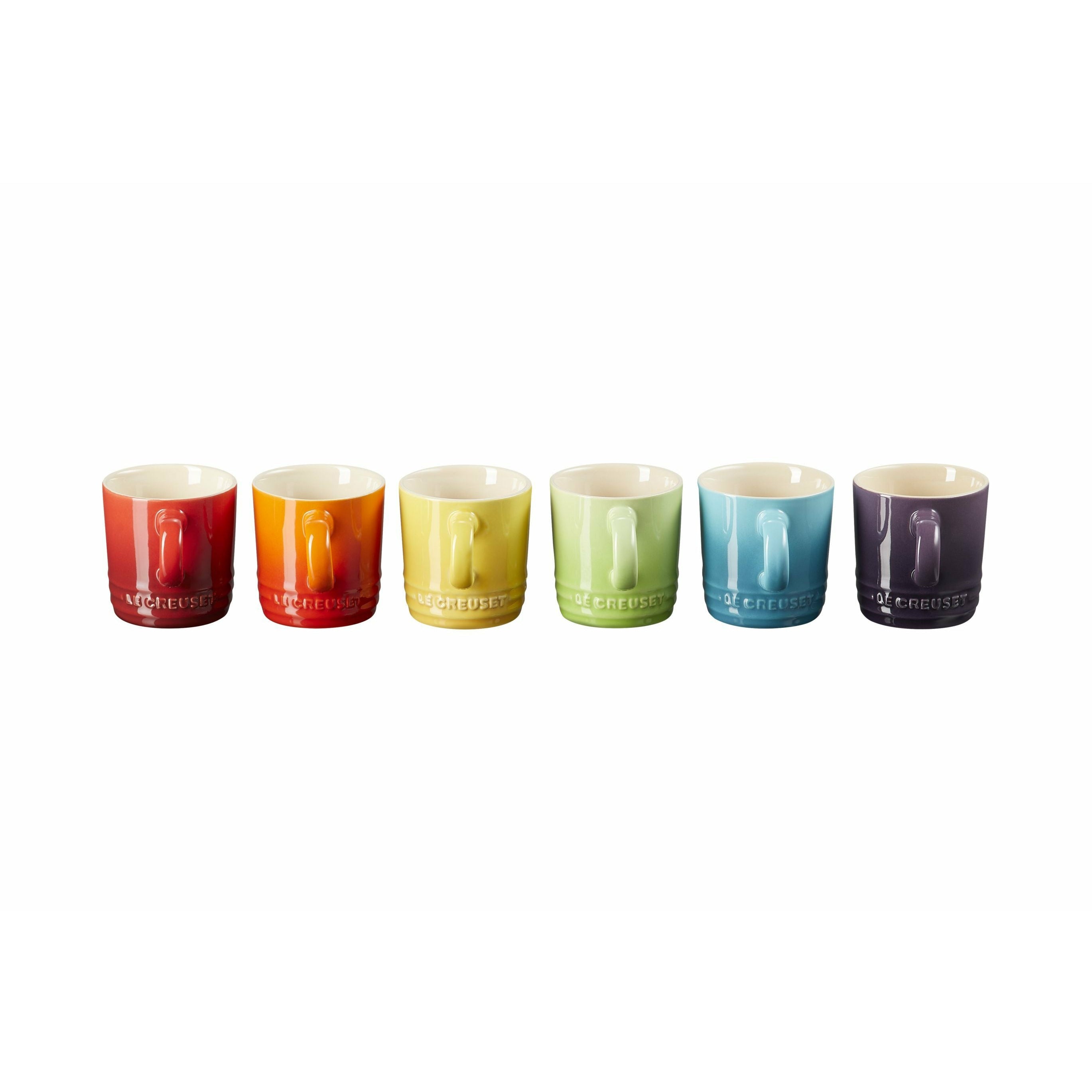 Le Creuset Espresso Cups Set 6 Rainbow, 100 ml