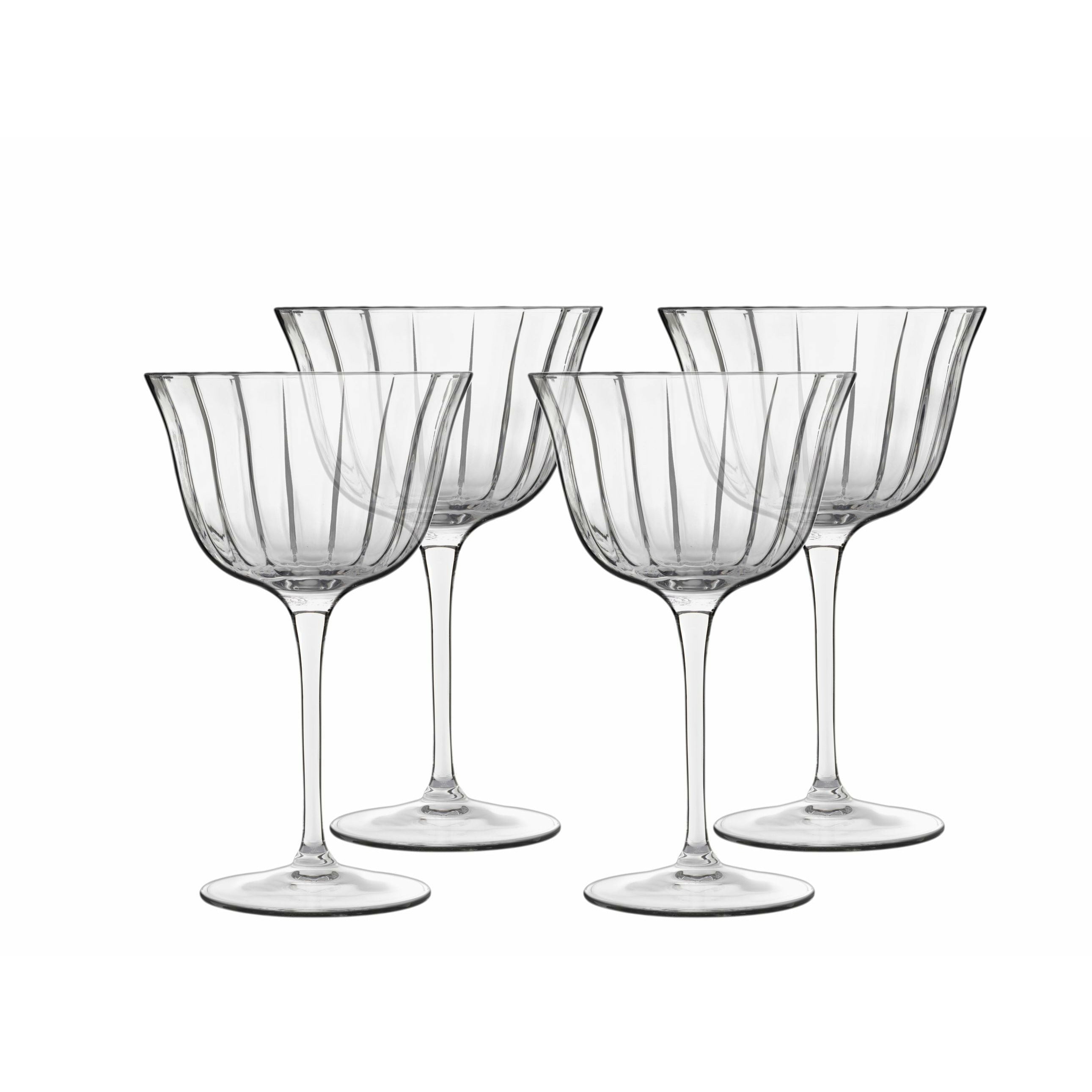 Luigi Borlioli Bach Cocktail Glass Retro, sada 4