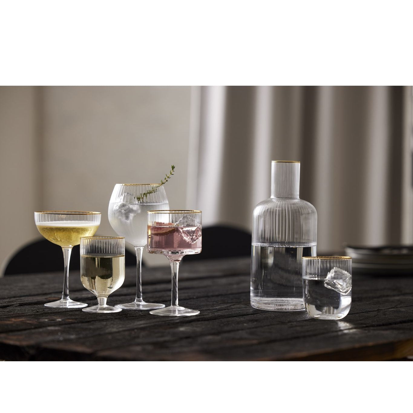 Lyngby Glas Palermo Gold Gin & Tonic Glass 65 Cl, 4 ks.