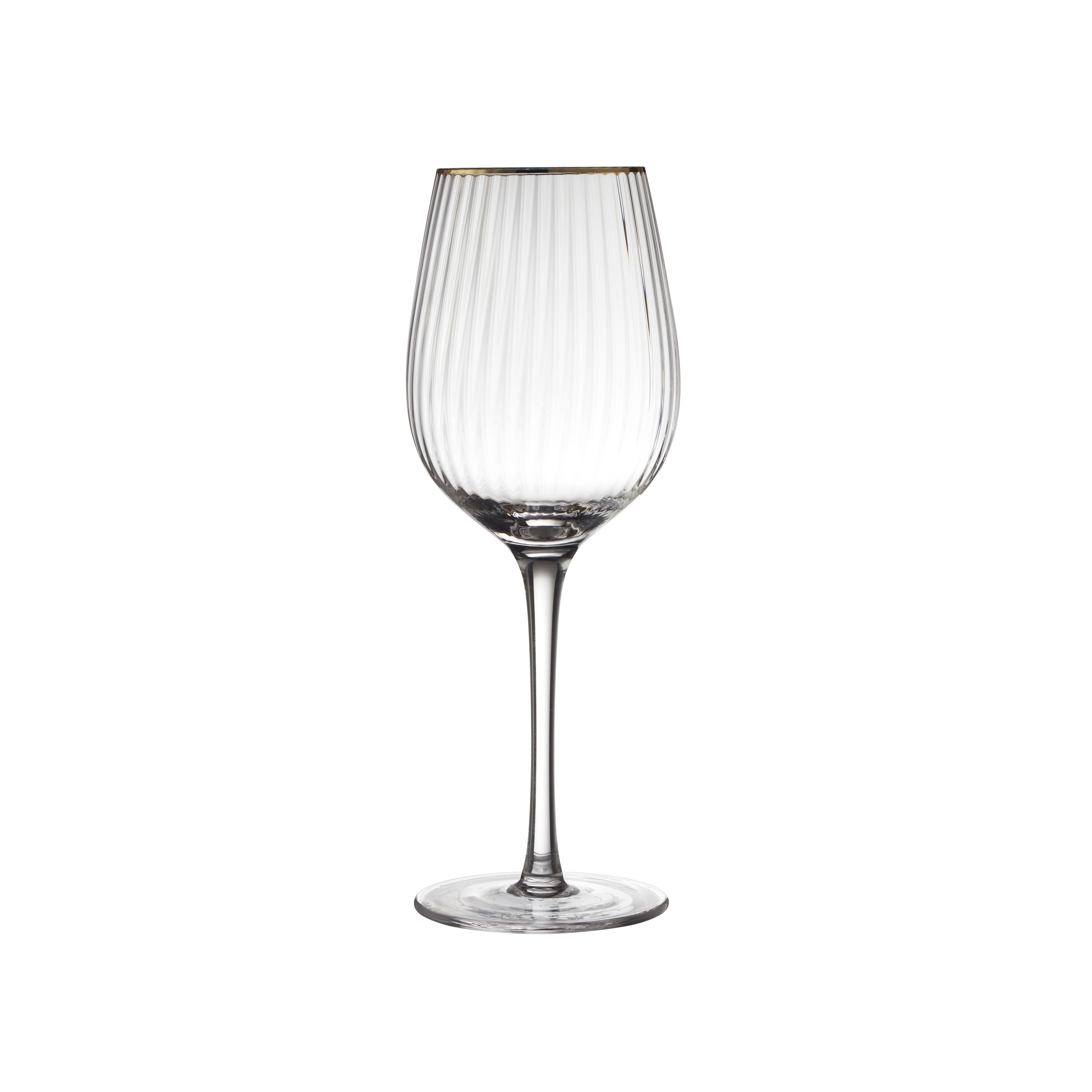 Lyngby Glas Palermo Gold Red Wine Glass 40 Cl 4 ks.