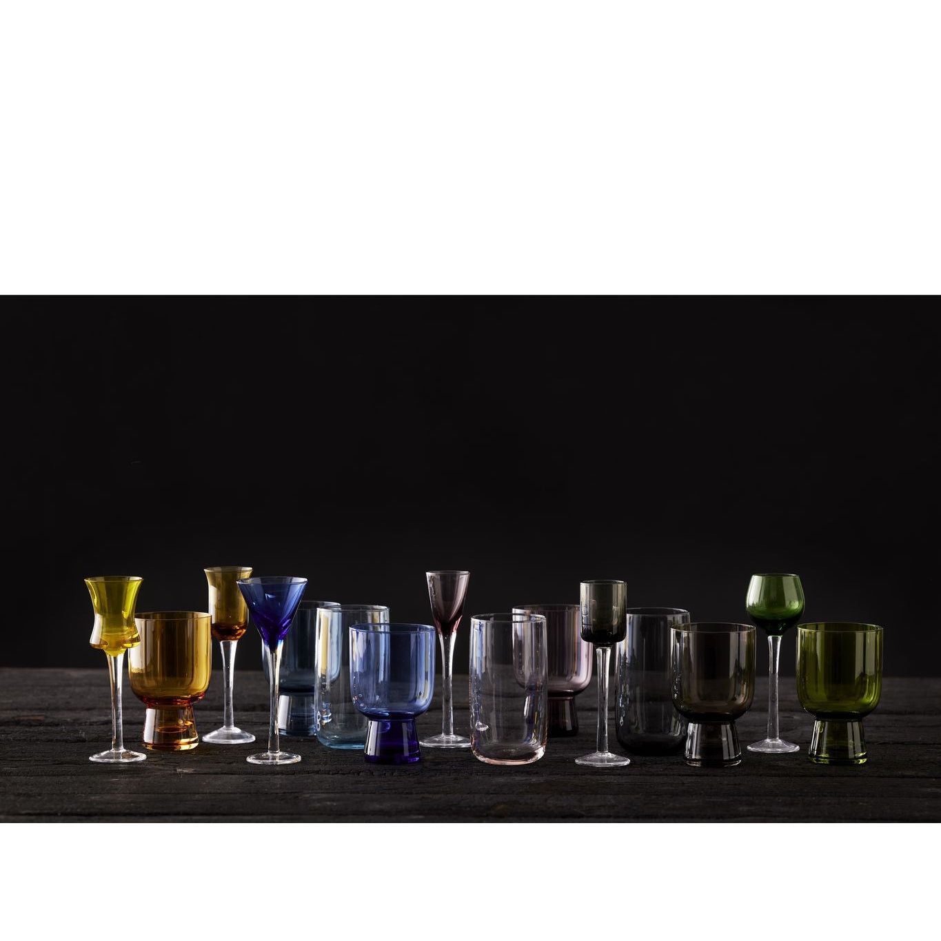 Lyngby Glas Schnapps Glass Assorted Colors, 6 ks.