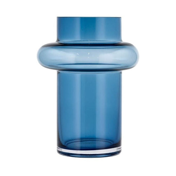 Lyngby Glas Tube váza H: 20 cm, tmavě modrá