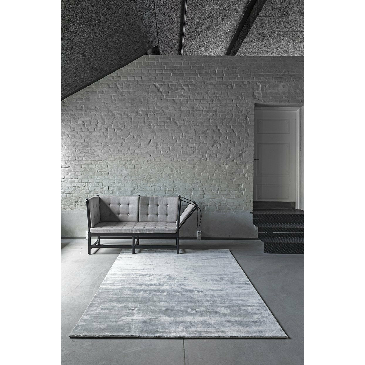 Massimo Země bambusový koberec beton šedá, 200x300 cm