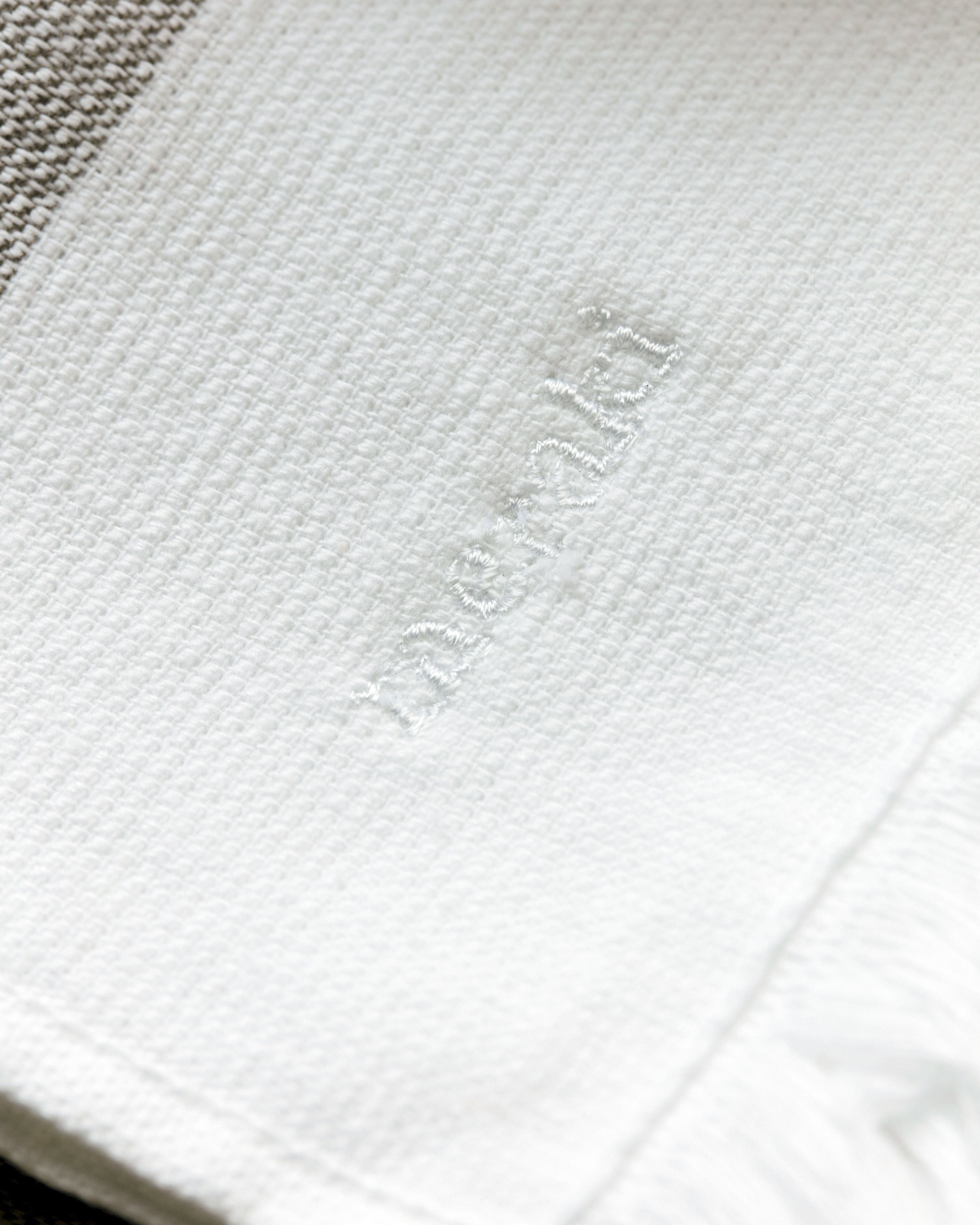 Sada ručníků Meraki Barbarum o 20x100 cm, bílé a hnědé pruhy