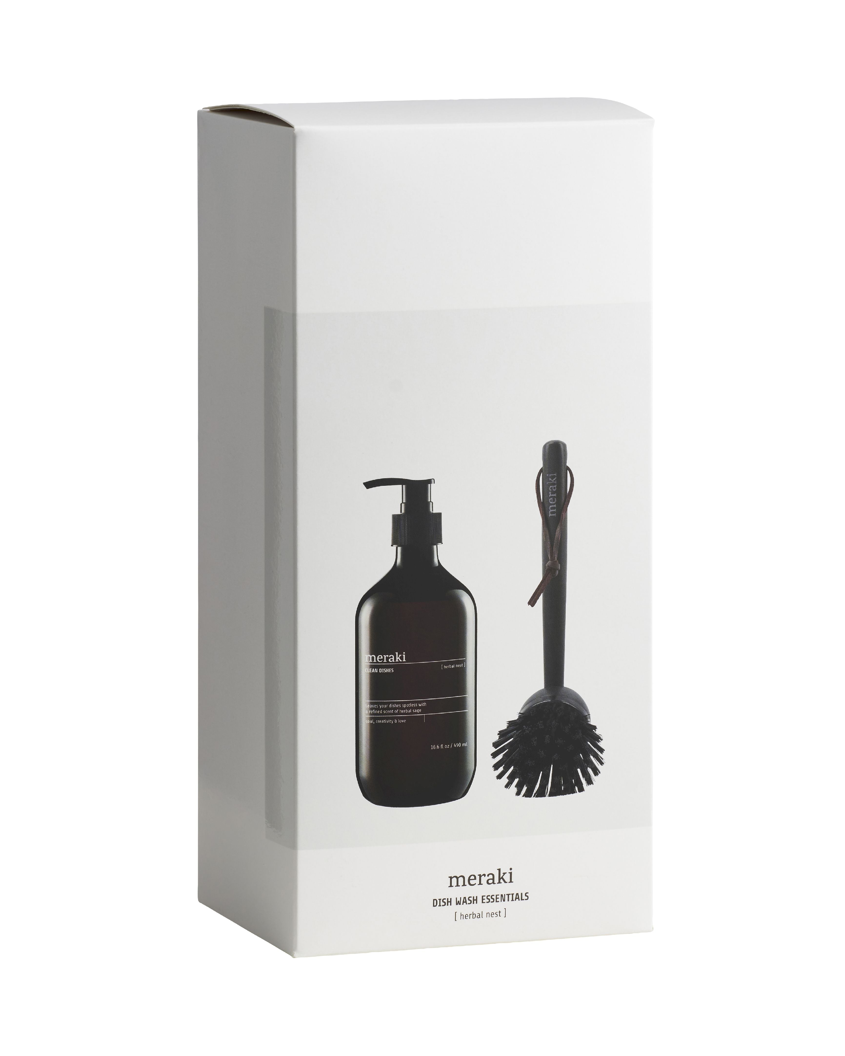 Meraki Mish Wash Essentials Gift Box 490 ml, bylinné hnízdo