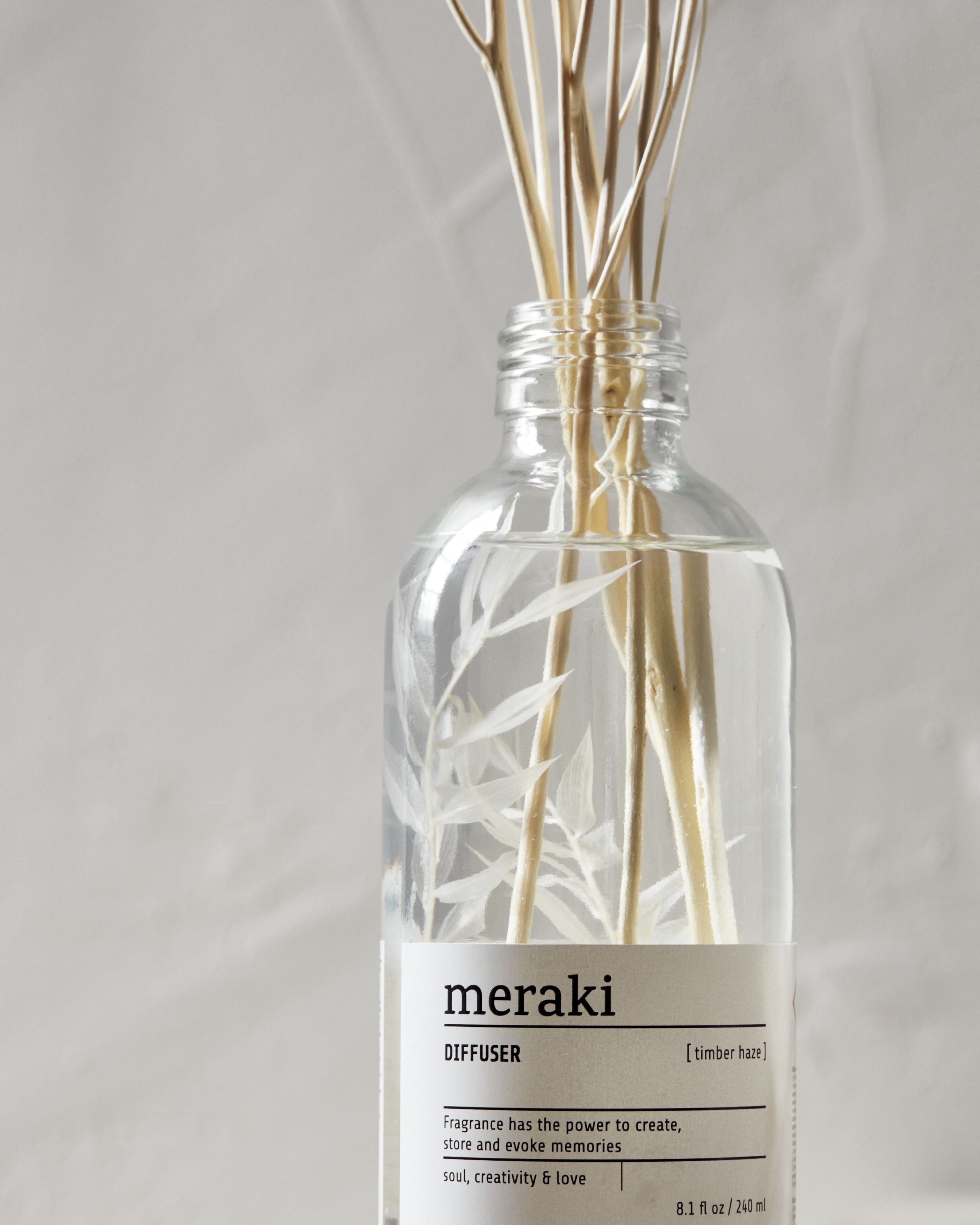 Meraki Room Fragrance With Chopsticks, Timber Haze