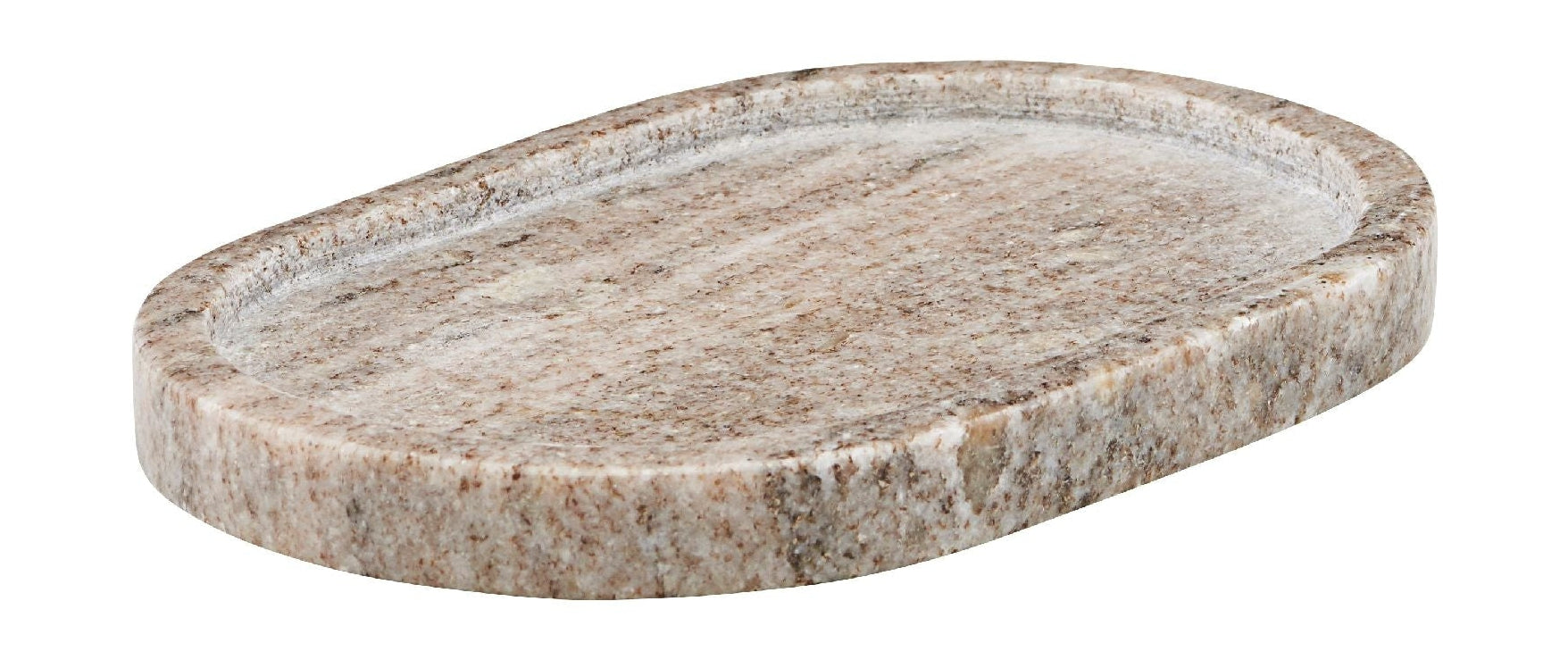 Meraki Marble Tray leštěný ovál 19,5x12,5, béžový