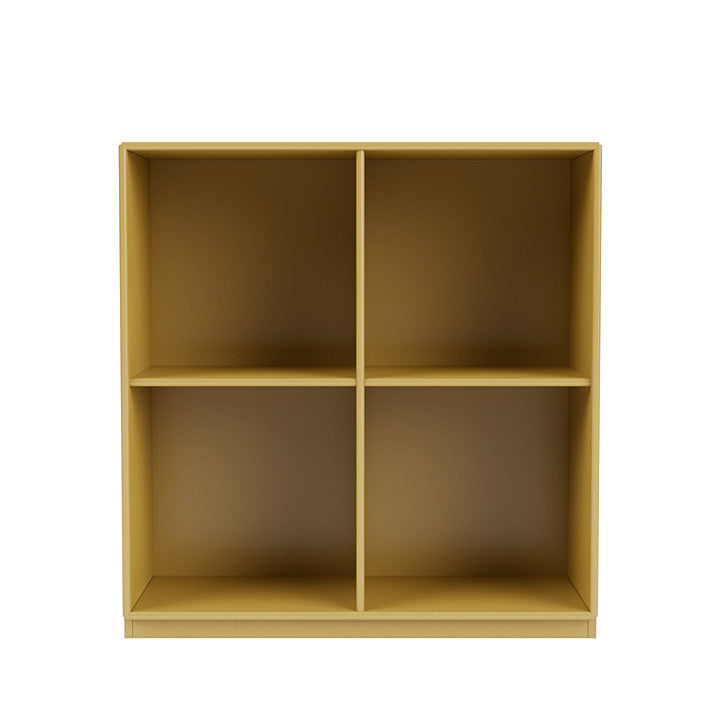 Montana Show Bookcase With 3 Cm Plinth, Cumin Yellow