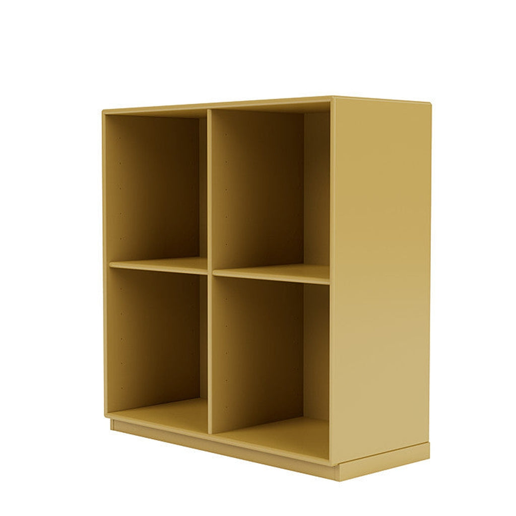 Montana Show Bookcase With 3 Cm Plinth, Cumin Yellow