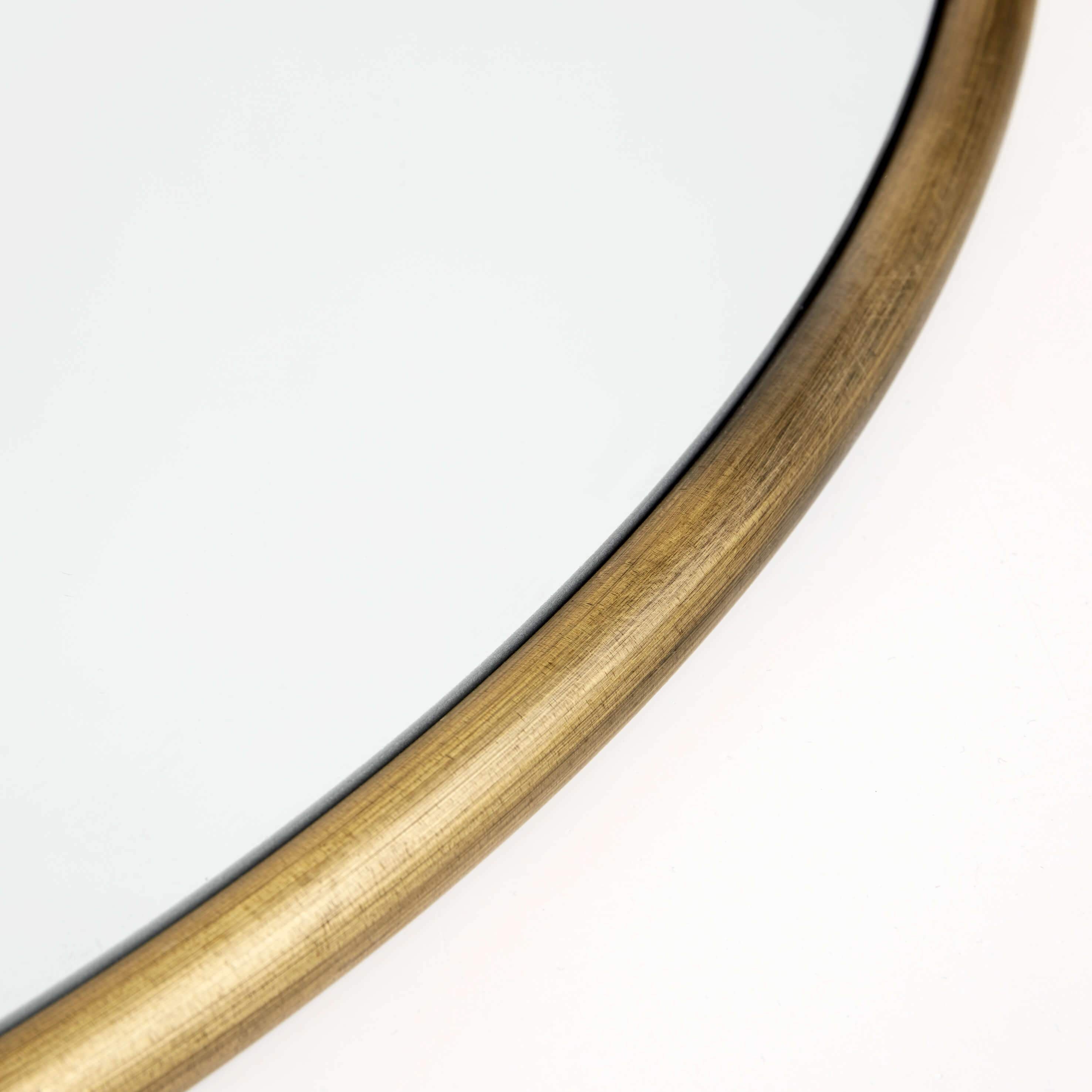 Muubs Copenhagen Wall Mirror Round Brass, 110 cm